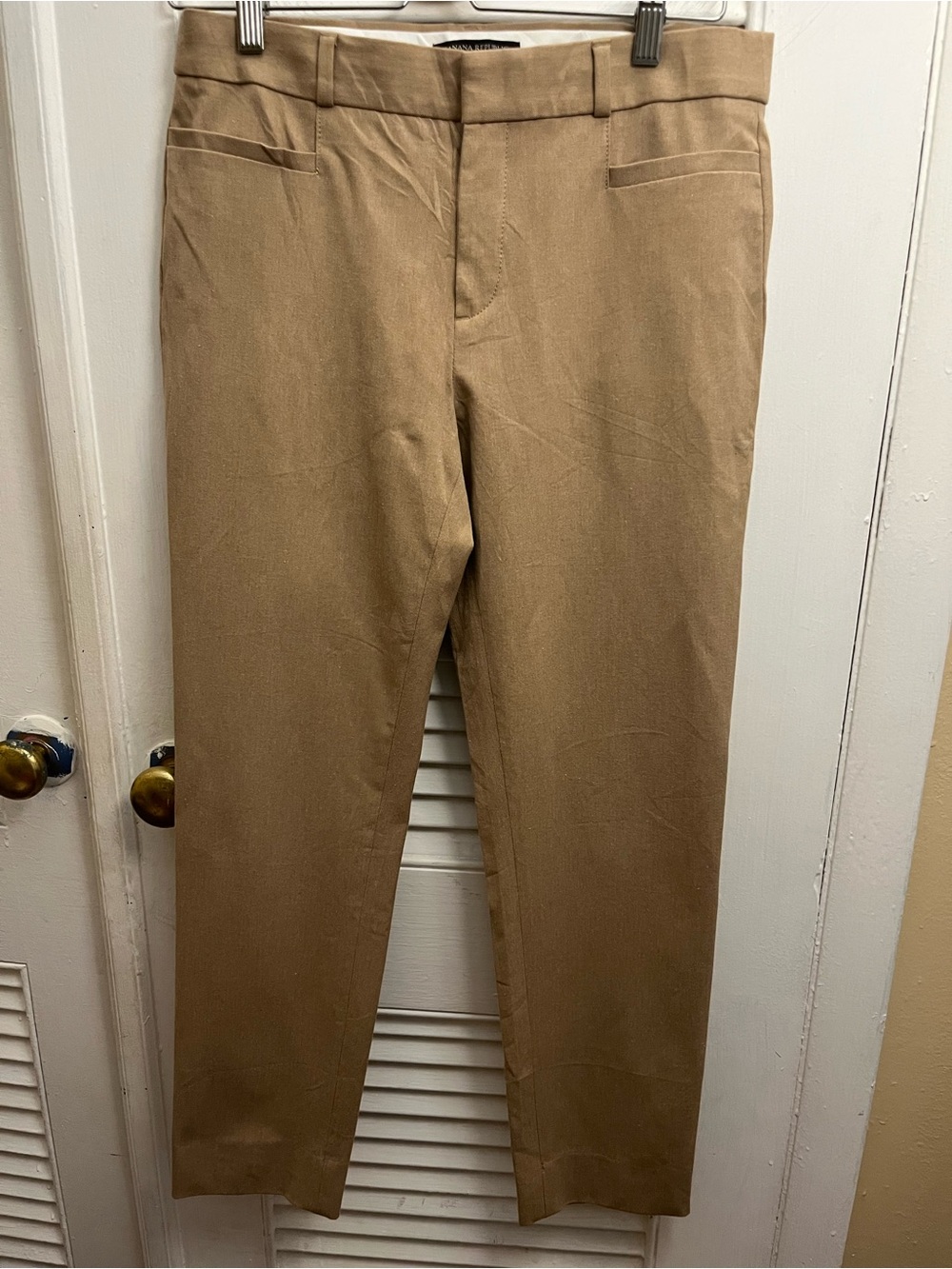 Banana Republic Women's Sloan High-Rise Full-Length Pants Size 6, Tan